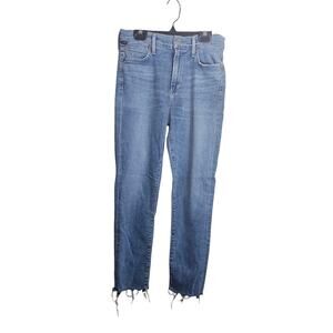 Citizens of Humanity COH Rocket High Rise Skinny Jeans Frayed Ankles Sz 27